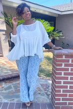 Load image into Gallery viewer, White Ruffle Blouse

