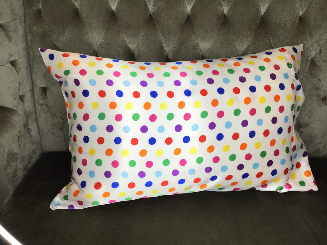 Rainbow Dot Pillow Case