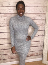 Load image into Gallery viewer, Gray Turtleneck Dress
